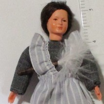 Victorian Lady Doll 11 1113 Chambermaid Caco Flexible Dressed Dollhous M... - £29.12 GBP