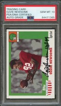 2005 Topps ALL AMERICAN #14 Ozzie Newsome Signed Card AUTO 10 PSA slabbed Alabam - £63.86 GBP