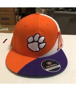 Clemson Tigers Tidal Wave Adjustable Hat | Clemson Gear Snap Back New - $38.69 CAD