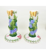 Portmeirion Botanic Garden Candle Taper Candlestick Holder Butterflies F... - $24.99