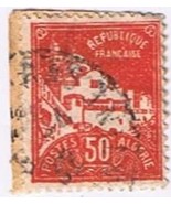 Stamp Algeria French Colony 50c La Pecherie Mosque Used - $0.67