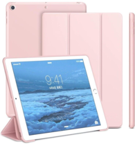 Case Compatible with iPad 9th Generation, Auto Wake&amp;Sleep Slim Trifold Pink - $8.79