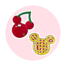 Mickey Icon Disney Pins: Cherries and Cherry Pie - $24.90
