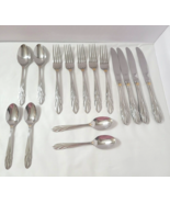 Gorham GOLDEN WILLOW II 2 One Mixed Set of 15 Stainless w/ Gold Accent F... - €29,78 EUR