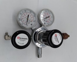Shimadzu HPS270-125-590-DK2S Compressed Gas Regulator W/Gauges - £132.15 GBP