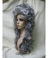 Gray Medeia Witch Beehive Wig Curly Ghostly Spirit Edwardian Banshee Gho... - $696.46 MXN