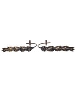 Lot of Leaf Curtain Tiebacks, Solid Brass Rope Curtain Holdbacks / tie back - $65.64 CAD+