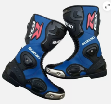 Suzuki RGSX  Cowhide Motorbike Leather boots Ce Approved  - $150.00