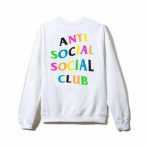 DS Anti Social Social Club Rainy Dayz Crewneck White Size Small 100% Authentic! - £139.88 GBP