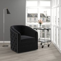 Cosmic Homes Contemporary Accent Chair | Button Tufted Comfy Chair for Bedroom | - £674.62 GBP