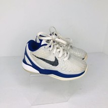 Nike Kobe Bryant VI 6 Toddler Kids Size 8C White Blue 2010  Shoes 429912-100 - £117.28 GBP