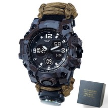 SHIYUNME Men Military Outdoor Sports Watch Compass Temperature Multifunctional W - £38.82 GBP
