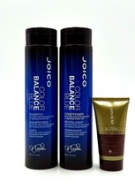 Joico Color Balance Blue Shampoo,Conditioner &amp; Luster Lock Trio - £29.47 GBP