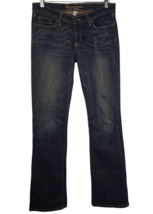 ABERCROMBIE &amp; FITCH Distressed Dark Blue Casual Denim Boot Jeans Womens ... - £33.49 GBP
