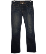 ABERCROMBIE &amp; FITCH Distressed Dark Blue Casual Denim Boot Jeans Womens ... - £33.92 GBP