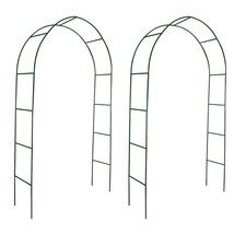  Garden Arch Dark Green Iron 2 pieces Durable Garden Arch - $2,549.90 MXN