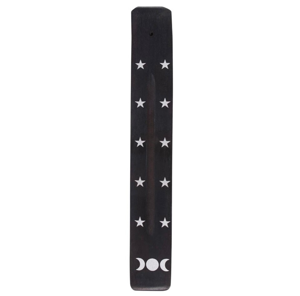 Triple Moon Wooden Incense Ash Catcher Item image 3