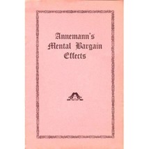 Annemann&#39;s Mental Bargain Effects - paperback book - $3.95