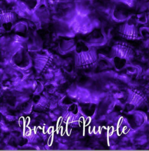 Reaper Skulls Bright Purple vinyl Wrap air release MATTE Finish 12&quot;x12&quot; - £7.86 GBP