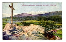 Summit of Rubidoux Mountain Postcard Riverside California 1924 - £9.33 GBP