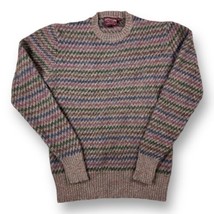 Vintage 80s Chaps Ralph Lauren Zigzag Wool Crew Neck Sweater Women’s Large - £19.73 GBP