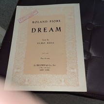 Dream Sheet Music By Roland Fiore 1942 - £4.73 GBP