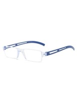 Lightweight ~ Translucent ~ Plastic ~ Reading Glasses ~ +2.00 ~ BLUE Tem... - $14.03