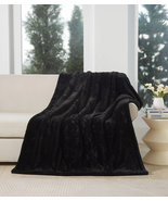Cozy Haven Oversized Faux Fur Throw Blanket, Black, 50&quot; X 72&quot; - €24,40 EUR