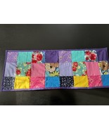 Spring Easter Quilted TABLE RUNNER Lined Table Linen 35”x14” Patchwork Topper - $41.85