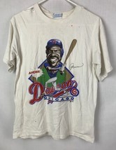 Vintage Chicago Cubs T Shirt Andre Dawson Caricature Single Stitch Salem 80s 90s - £31.62 GBP