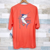 Columbia PFG Terminal Tackle Short Sleeve T Shirt Orange Omni Wick Mens ... - $34.64