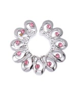 Sexy Non-Piercing Silver Pink Nipple Ring Shield Clip On - $265.60 MXN