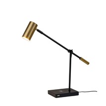 Adesso 4217-01 ColletteLED Desk Lamp WirelessCharging, 7W LED, 5W QI,USB... - $207.99