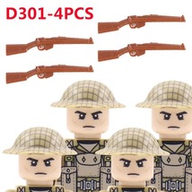 Military Soldiers Weapons Building Blocks British Soviet Union French Ar... - $21.99