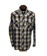 Vtg 1990&#39;s Wrangler Western Shirt Pearl Snap Long Sleeve Plaid Rodeo Men... - $361.75 MXN