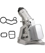 MITZONE Upgrade Aluminium Oil Cooler Filter Housing Assembly Compatible ... - $150.91