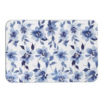 Mondxflaur Flowers Non Slip Bathroom Mat for Shower Quick Dry Diatom Mud Rugs - £15.12 GBP