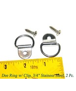 Dee Ring w/ Clip, 3/4&quot; Stainless Steel, 2 Pc. #8 3/4&quot; Stainless Screws I... - $160.21 MXN