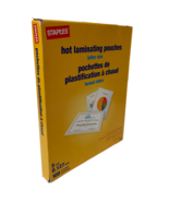 Staples Hot Laminating Pouches 9 x 11 1/2 Letter Size 100 Pack 17468 New - $260.96 MXN