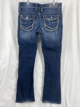 BKE Denim Payton 31L Bootcut Women&#39;s 31x33 1/2 Blue Denim Jeans Distressed - $27.54