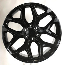 Chevy 20&quot; Gloss Black Snowflake Wheels Rims fit 2000-24 Silverado Tahoe ... - £780.97 GBP