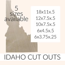 Unfinished Wood Idaho Cutout: DIY Craft Blanks - $5.00