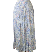 Vintage 80s Paisley Pleated Midi Skirt Size 22 - $34.65