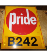 1984 19&quot;x 15&quot; pride seed B242 variety corrugated seed sign in good shape... - $19.79