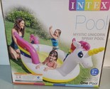 Intex Mystic UNICORN Spray Pool Ages 2+ Size 107 x 76 x 41 inches - $21.55