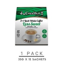 60 Satchet x 35gm Chek Hup 3 In 1 Original Ipoh White Coffee Less Sweet  Taste - £114.11 GBP