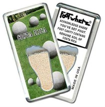 Costa Rica FootWhere® Souvenir Fridge Magnet. Made in USA - £6.36 GBP