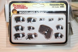 HO Scale Woodland Scenics, Hampshire Pigs Figurine Set #A1864 BNOS - $22.80