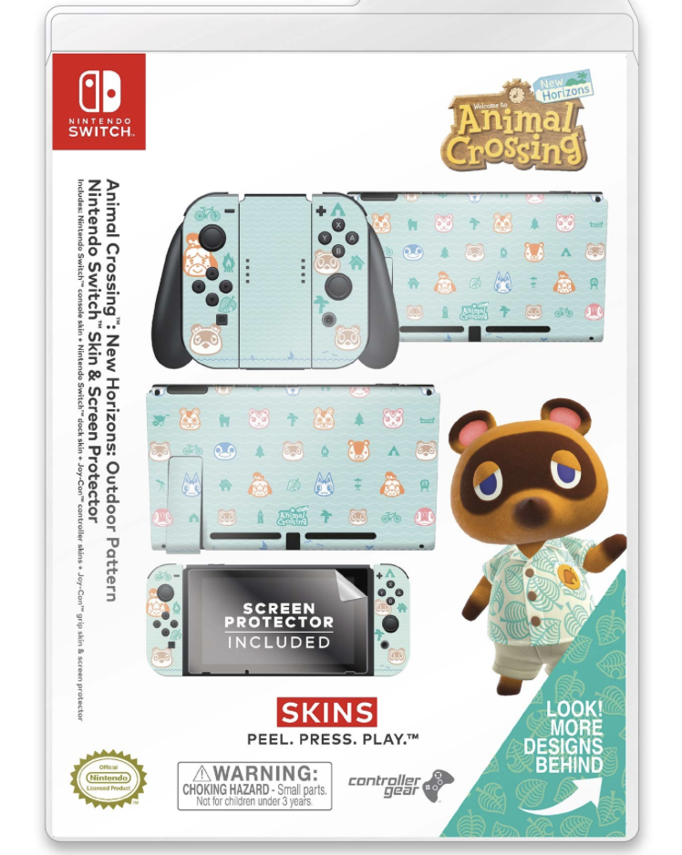 Animal Crossing: New Horizons: Outdoor Pattern Nintendo Switch Skin - £10.14 GBP