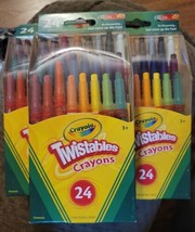 Lot Of 5 Crayola Twistables Crayons 24 Per Pack - £31.84 GBP